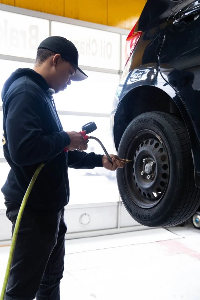 Wheel balancing service